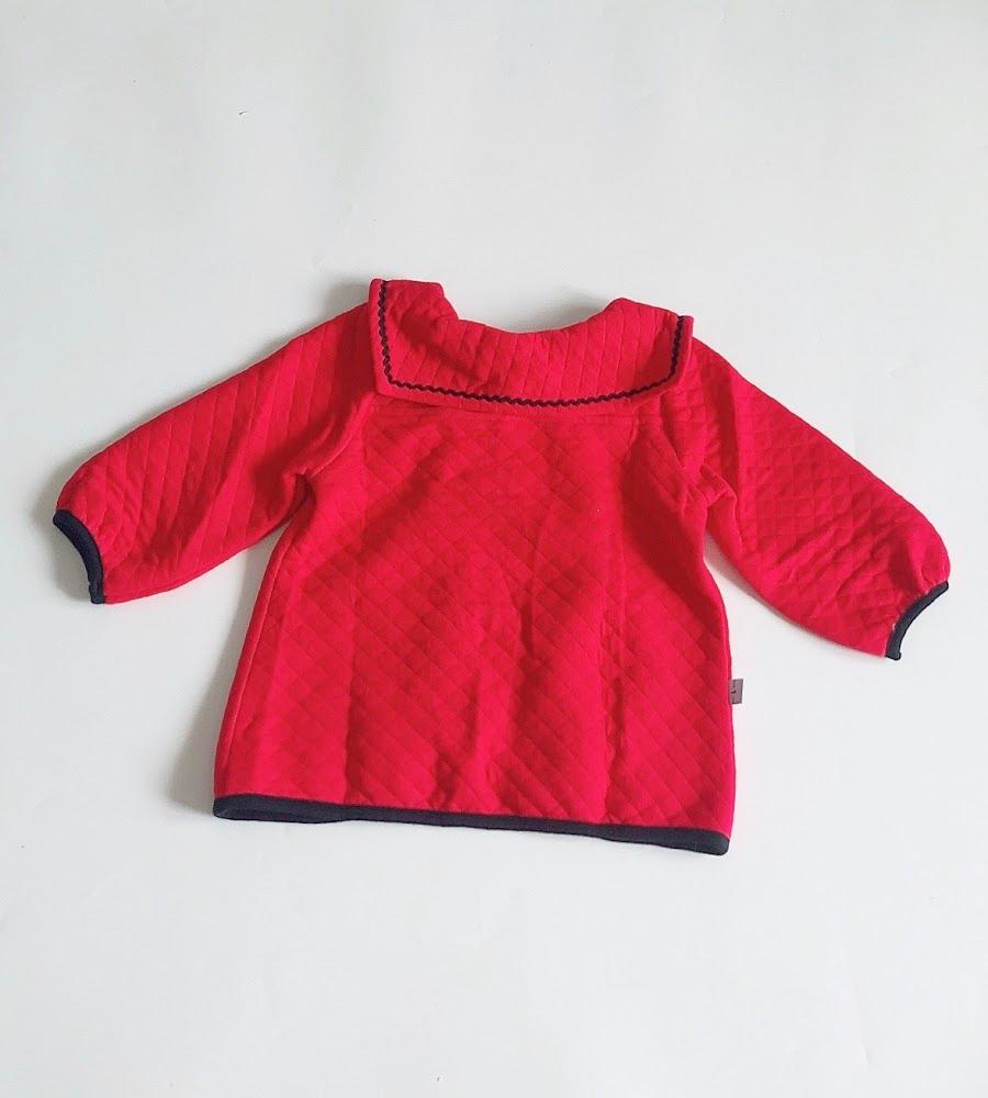 Áo khoác bé gái Đỏ trơn chần bông - AICDBGPBD1Z3 - AIN Closet