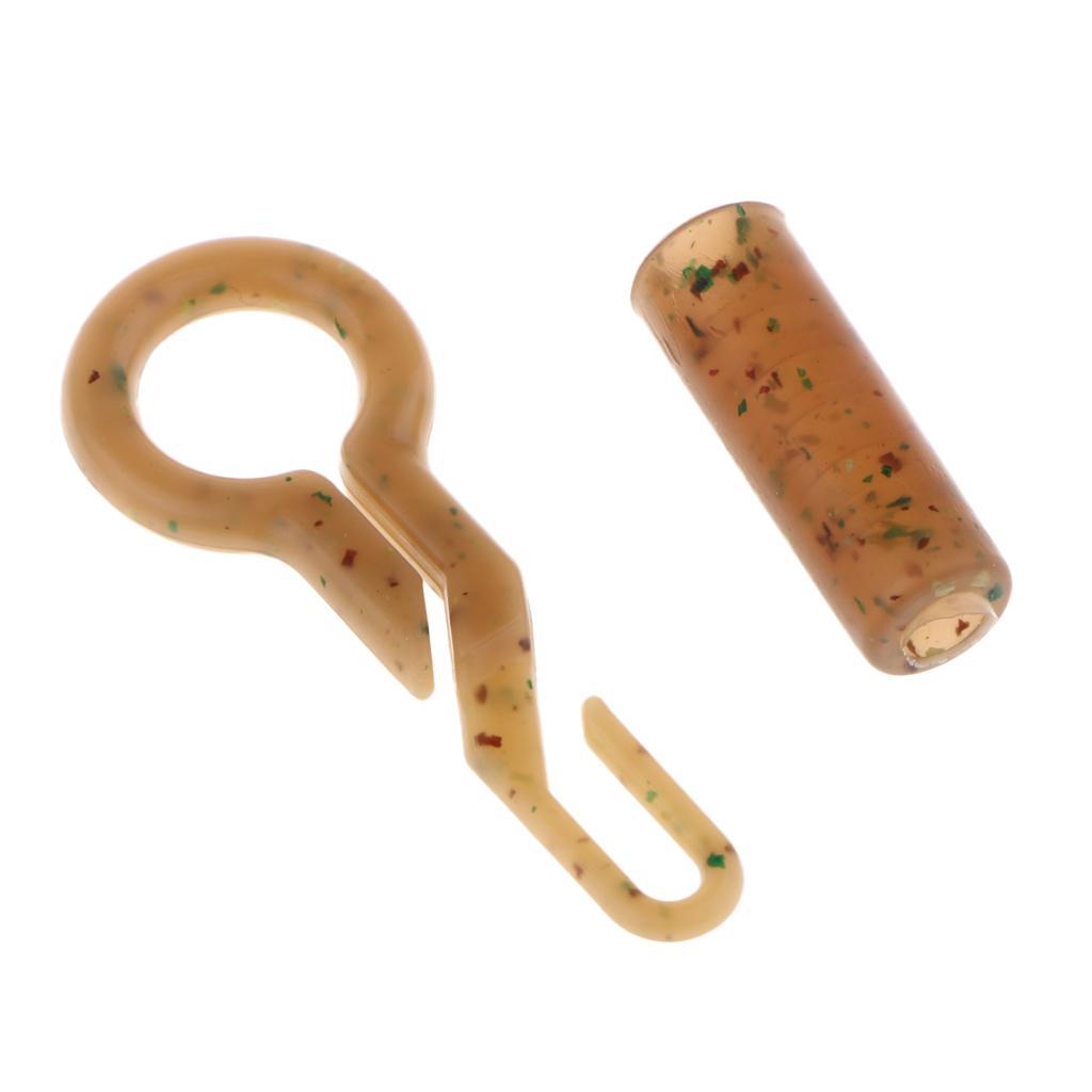 10pcs TPR Fishing Back Safety Connector Clip Rig Terminal Tackle