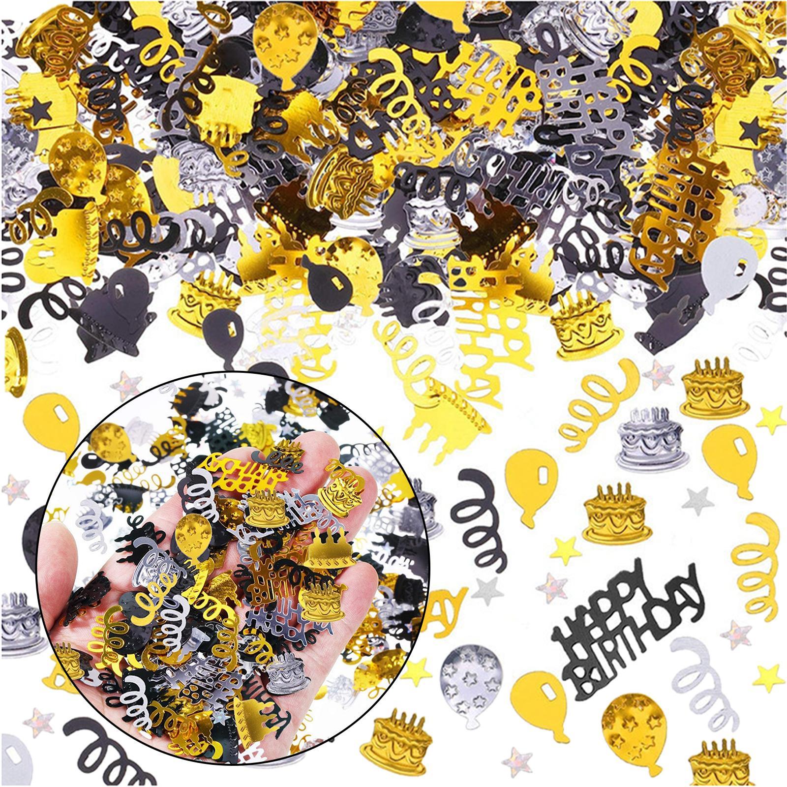 450 Pieces Birthday Cake Confetti Table Scatter Confetti for Party DIY Arts