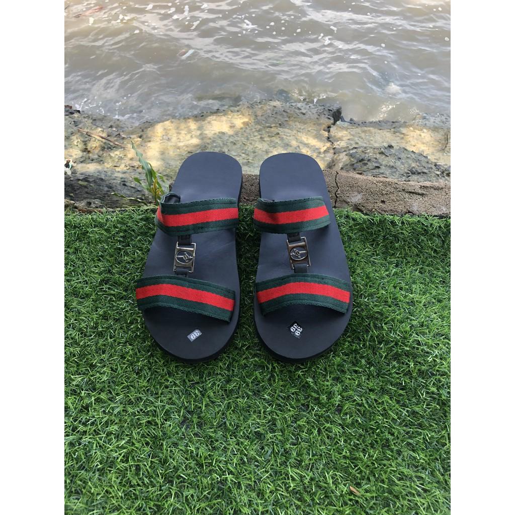 Sandal đồng nai dép quai ngang 2 dây nữ đế đen quai dù không hậu ( có thể thêm quai hậu ) size từ 35 nữ đến 40 nữ