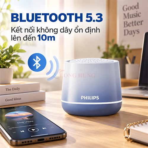 Loa Bluetooth Philips TAS1009BL/70 - Hàng chính hãng