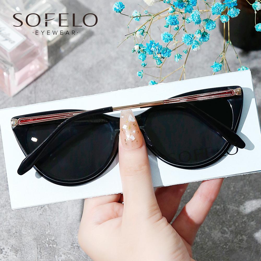 Acetate Nam Châm Kẹp Trên Kính Mát Nữ Thời Trang 2 Trong 1 Kính Phân Cực Mắt Mèo Kính Chống Nắng Nữ Quang Đơn Thuốc Kính Mắt 2021