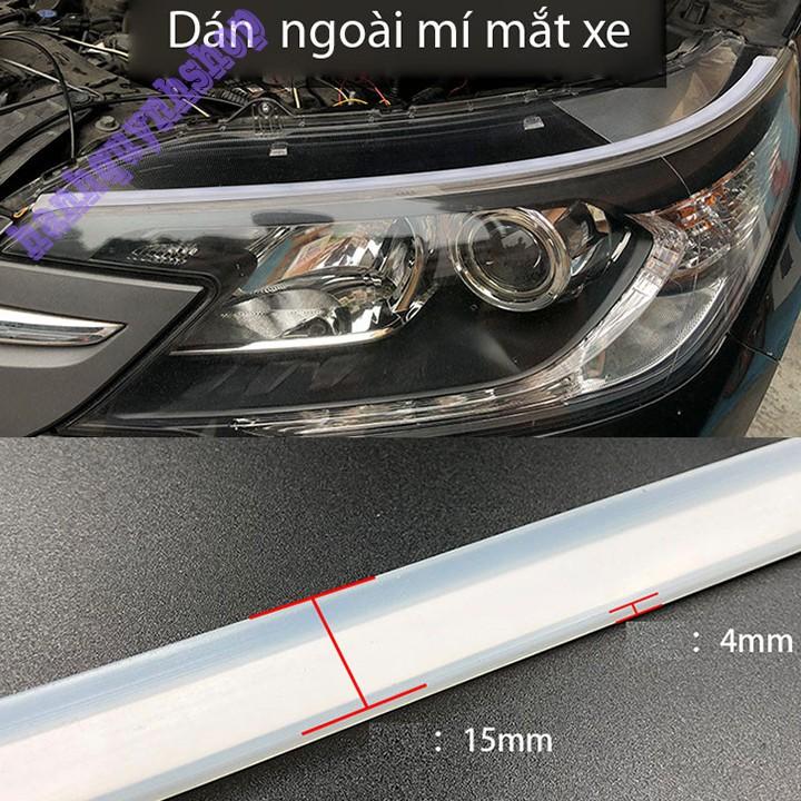 Bộ Led Dây Độ Mí Ngoài Đèn Pha Ô Tô 2 IN 1 60cm Xi Nhan Chạy Đuổi