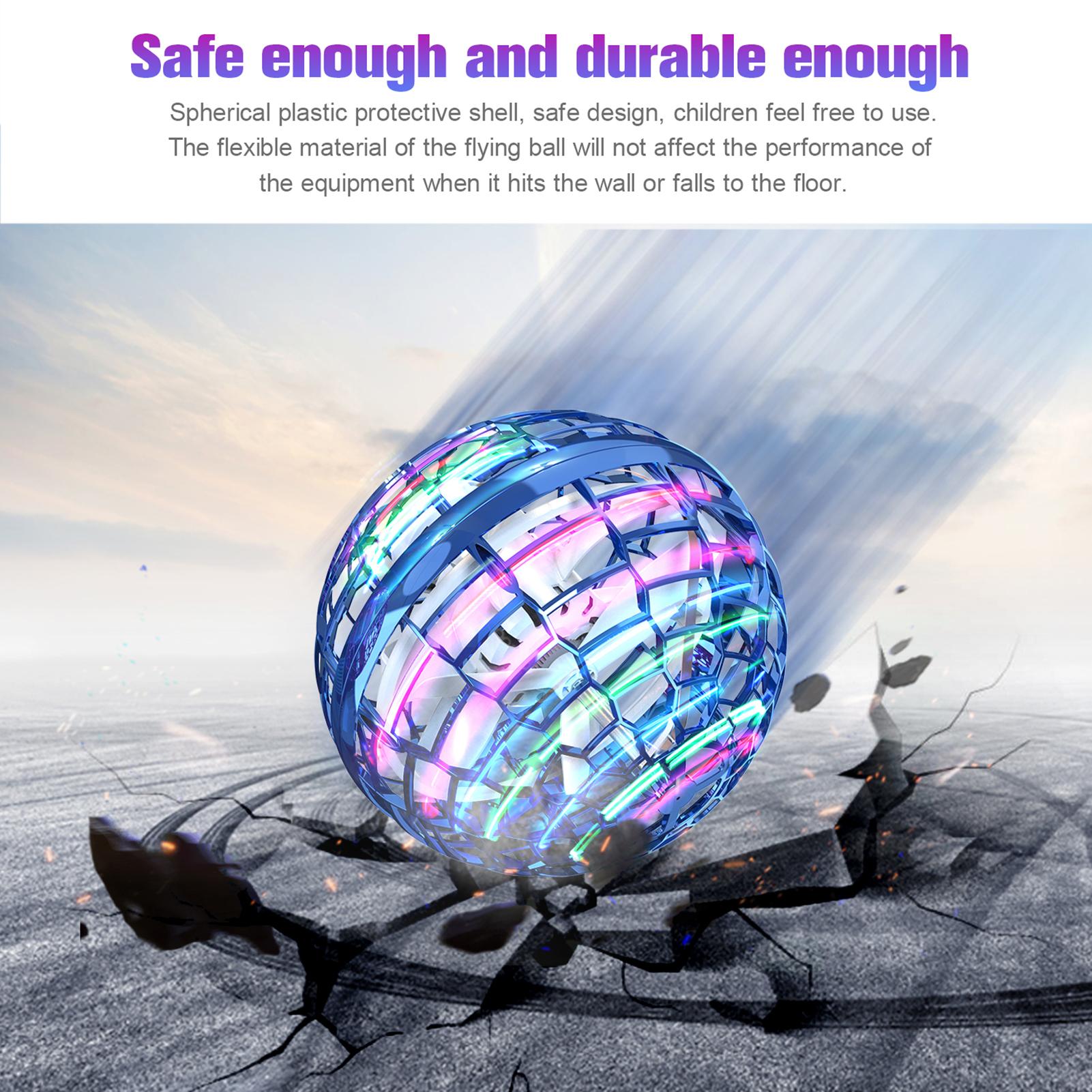 Quả cầu bay cảm ứng phát sáng xoay 360 độ, đủ màu sắc