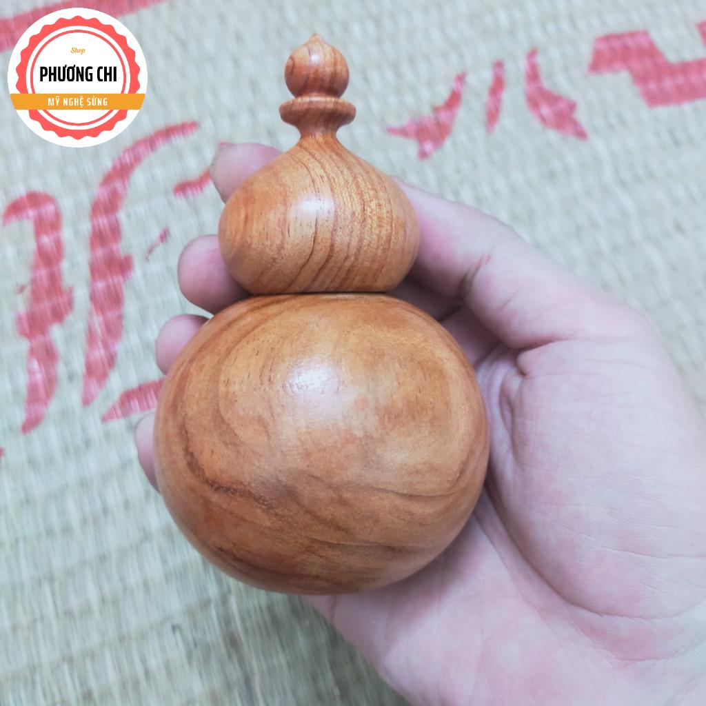 Ống để tăm hồ lô bằng gỗ hương chất lượng tốt | Mỹ Nghệ Phương Chi