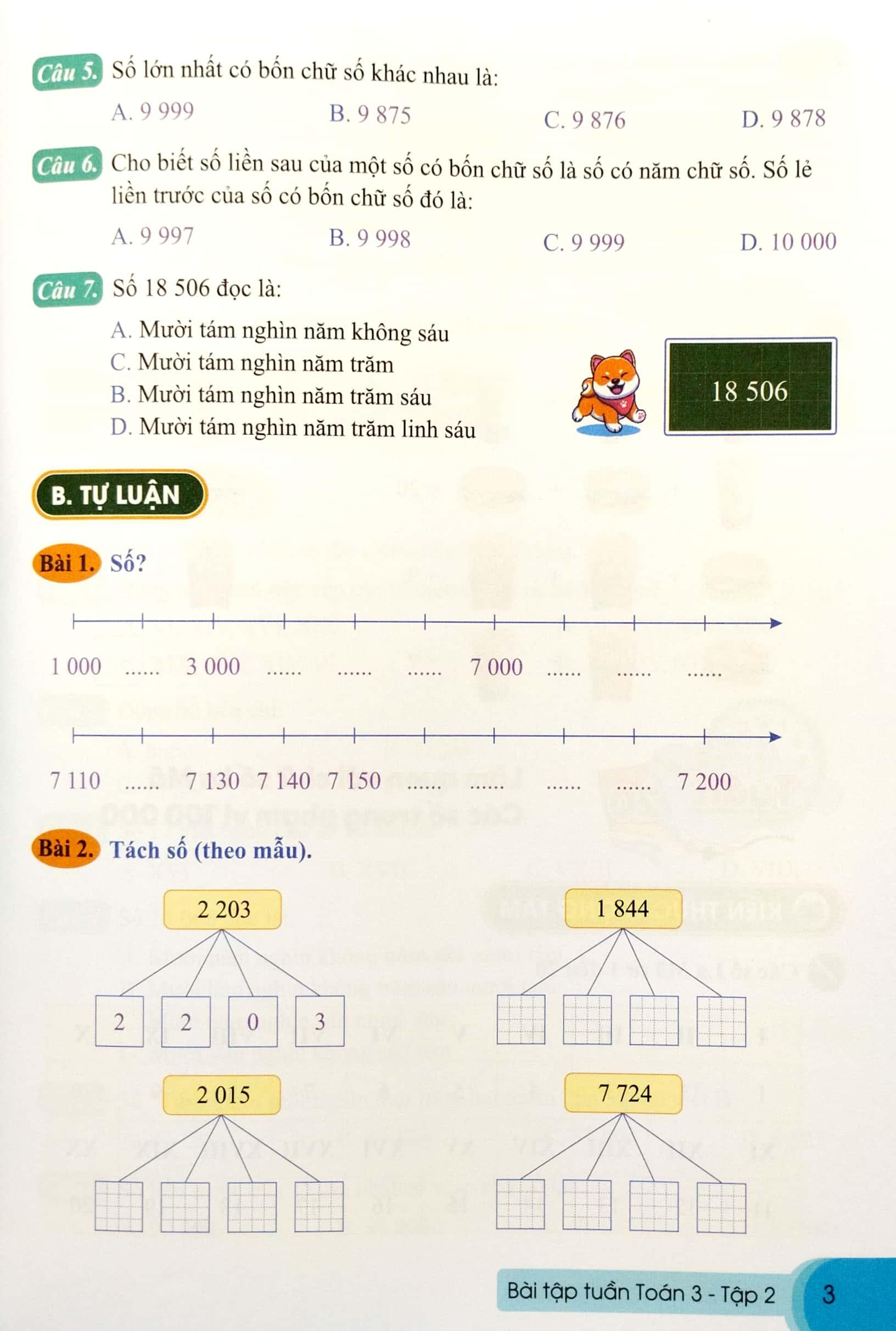 Bài Tập Tuần Toán 3 - Tập 2