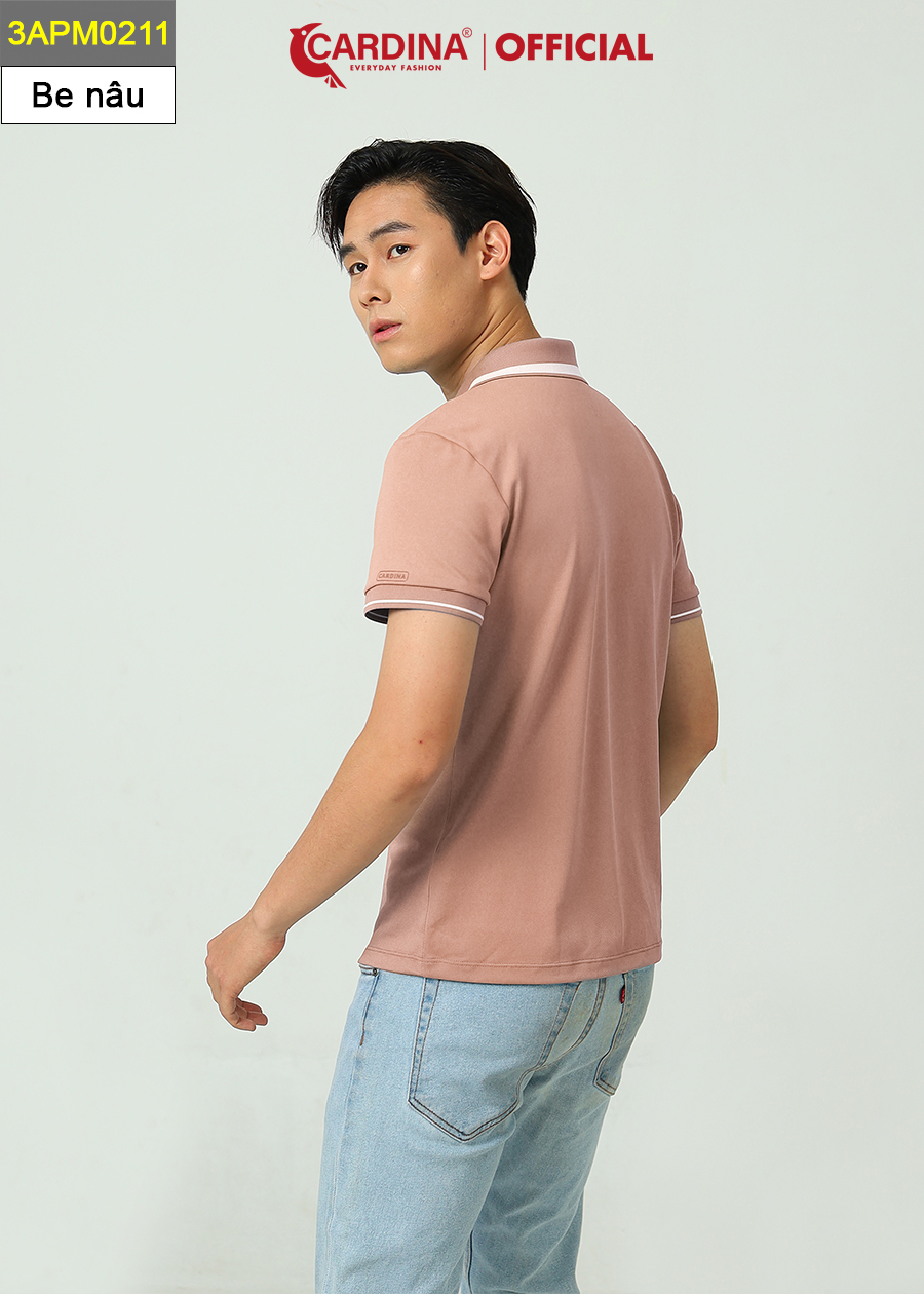 Áo Polo Nam CARDINA Chất Cotton AirCool Cao Cấp Áo Thun Cổ Bẻ Cộc Tay Mềm Mại Siêu Mát 3APM02