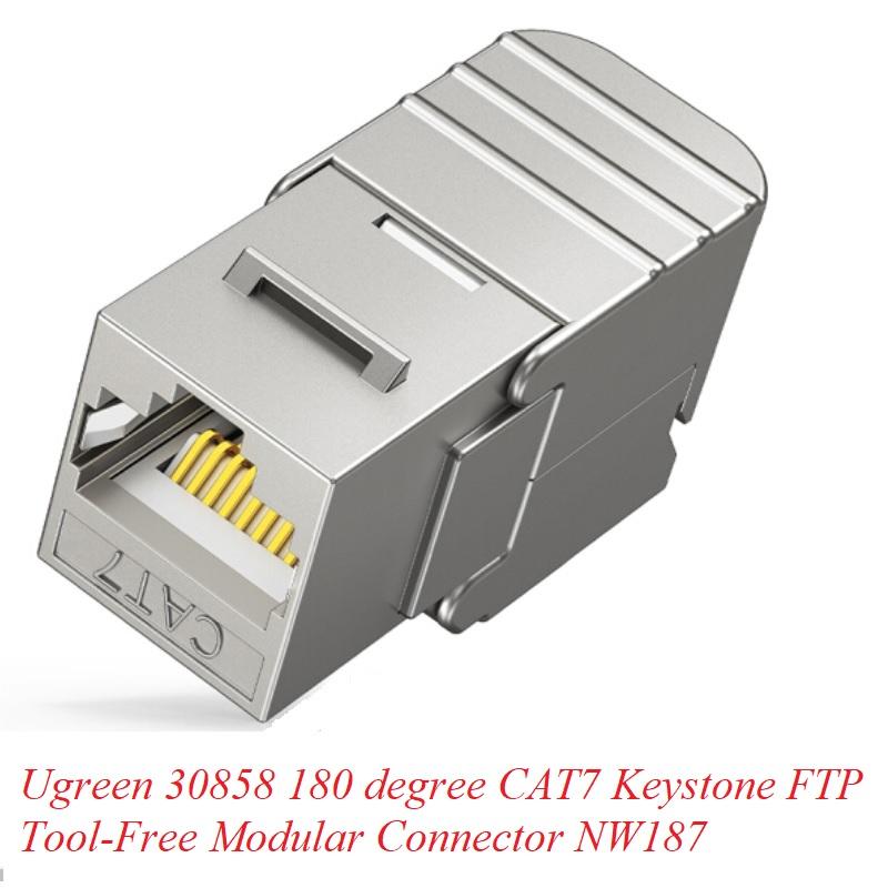 Ugreen UG30858NW187TK cat7 10Gbps hạt mạng thi công âm tường không cần tool nhấn - HÀNG CHÍNH HÃNG