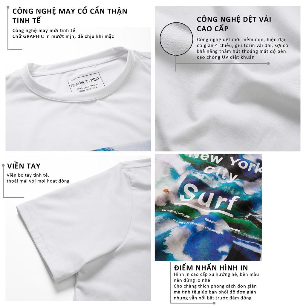 Áo thun nam GRAPHIC in hình phông cổ tròn tay ngắn lỡ cotton APGP04 - Leo Vatino