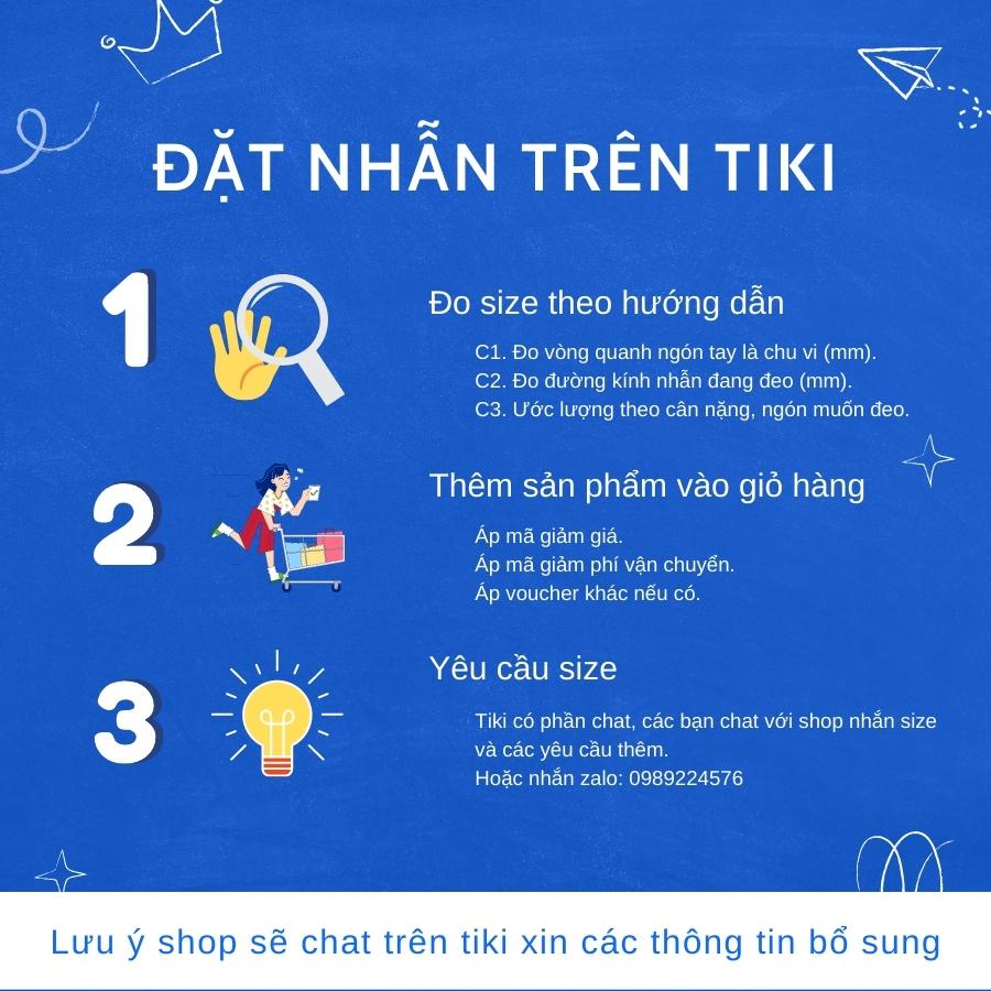 Nhẫn Nữ Bạc - Hoa Xinh - Bảo Hành Vĩnh Viễn ( Hàng Chính Hãng ) Bạc Hiểu Minh NU378