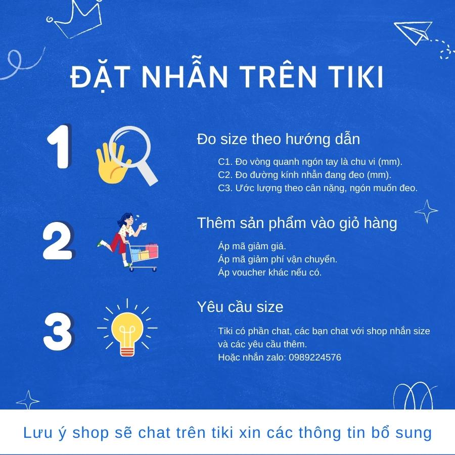 Nhẫn Nam Bạc Hiểu Minh NA418 - Bảo Hành Vĩnh Viễn