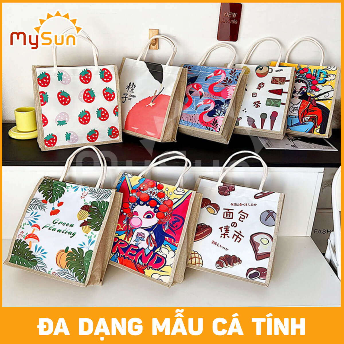 Túi xách nữ vải lanh mini thời trang đựng đồ cá nhân đa năng dễ thương cho mẹ và bé MySun