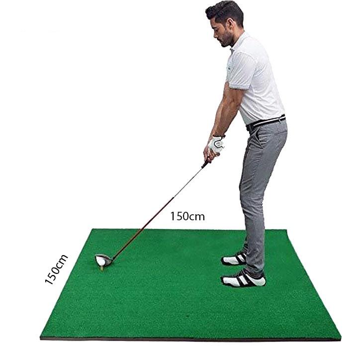 Thảm Tập Swing Golf Kích Thước 150x150cm (Tặng 2 Tee)/ Hỗ Trợ Tập Kỹ Thuật Swing Golf