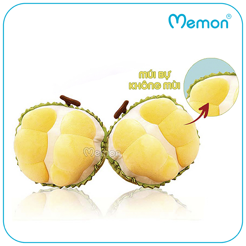 Gấu Bông Trái Cây Gối Ôm Hình Trái Sầu Riêng Siêu Độc Lạ Cao Cấp Memon