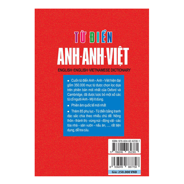 Từ Điển Anh - Anh - Việt (Bìa Cứng Cam)