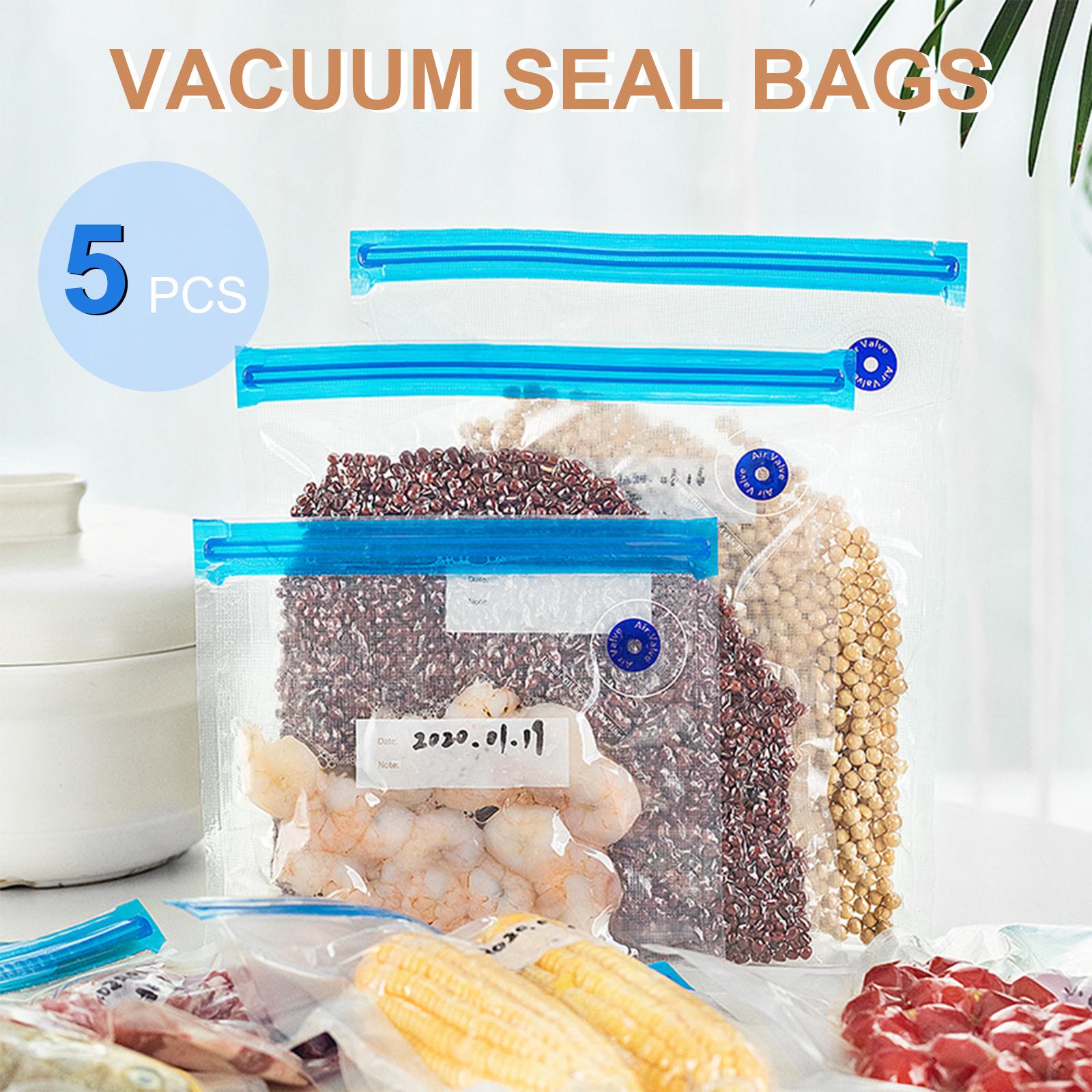Bộ lưu trữ thực phẩm gồm, 5 túi thực phẩm, máy hút chân không