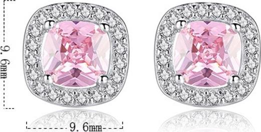 Bông tai quý tộc đá zircon nhân tạo BHBT161