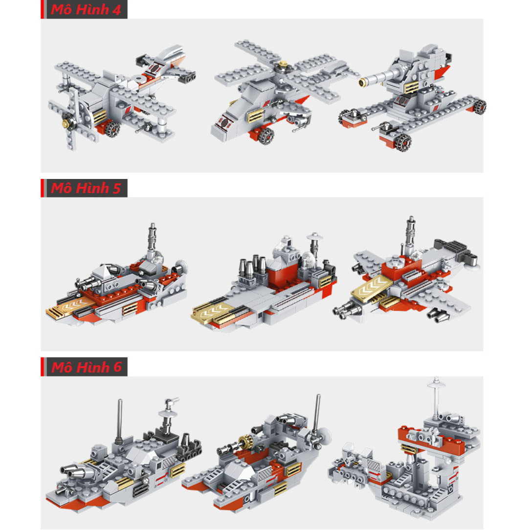 [1005 CHI TIẾT] -HÀNG CHUẨN BỘ ĐỒ CHƠI XẾP HÌNH Lắp Ráp CHIẾN HẠM, OTO, ROBOT, Lắp ghép TÀU CHIẾN