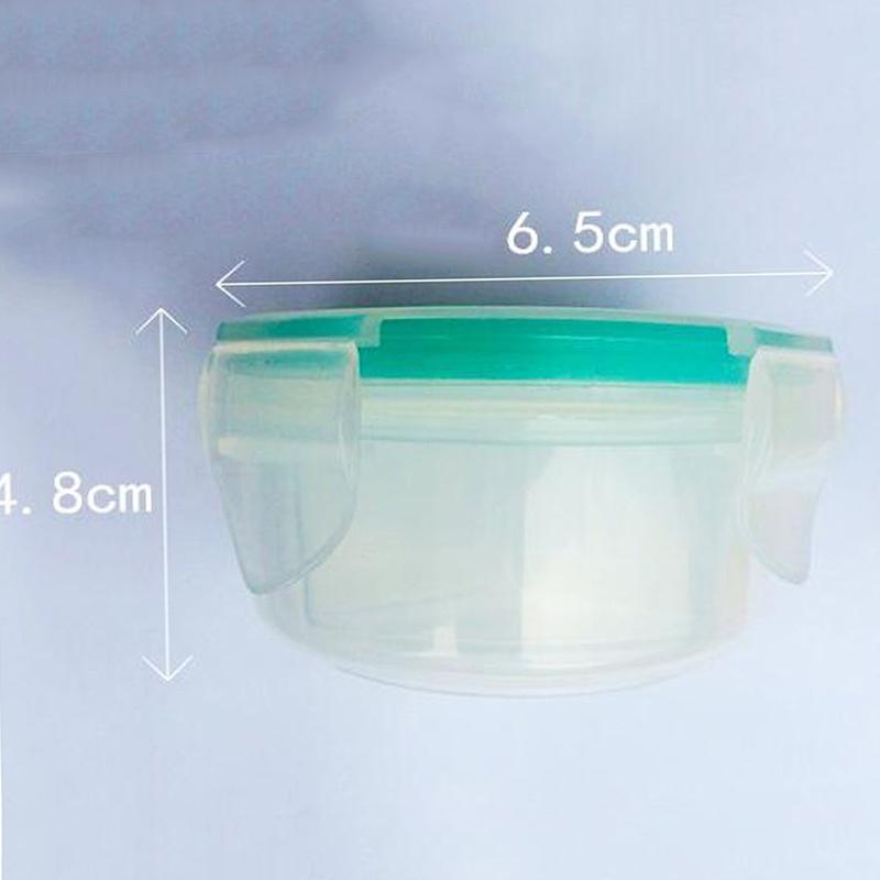 1 Hộp Nhựa Tròn Trong Suốt 3 Ngăn Đựng Trang Sức Tiện Lợi
