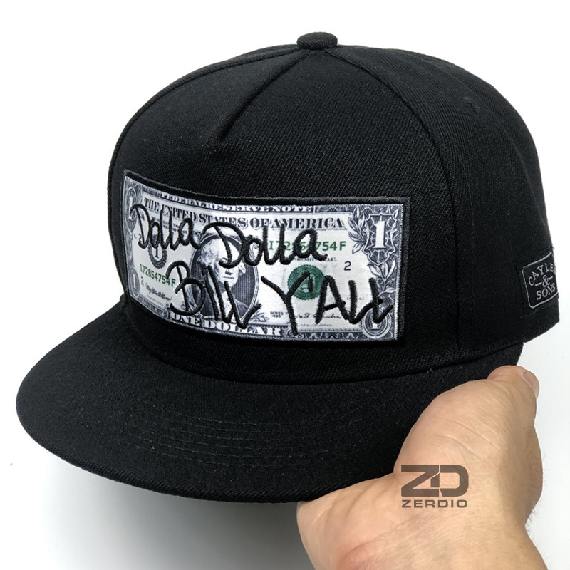 Mũ snapback hiphop, Nón nam cao cấp DOLLA  mã SN66 màu đen phong cách cá tính