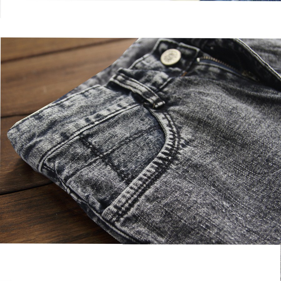 Quần short jean nam xám Q110 Muidoi