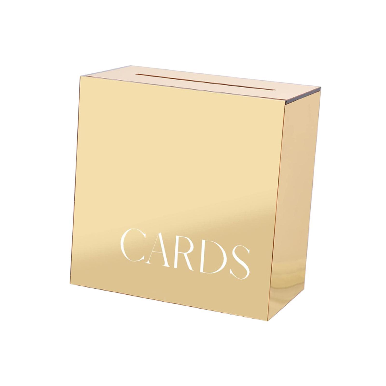 Large Acrylic Card Box DIY for Baby Shower Anniversary Shower Party Supplies