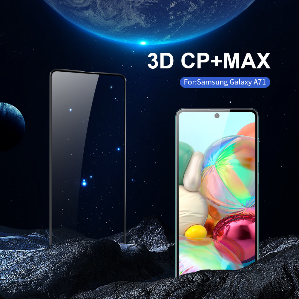 Miếng dán cường lực 3D full màn hình cho Samsung Galaxy A71 hiệu Nillkin CP + Max ( Mỏng 0.23mm, Kính ACC Japan, Chống Lóa, Hạn Chế Vân Tay) - Hàng chính hãng