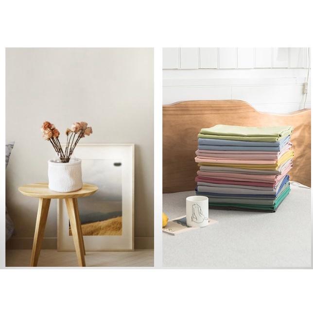 Ga giường Cotton Tici Xám đậm cao cấp - Bo chun drap đủ kích thước