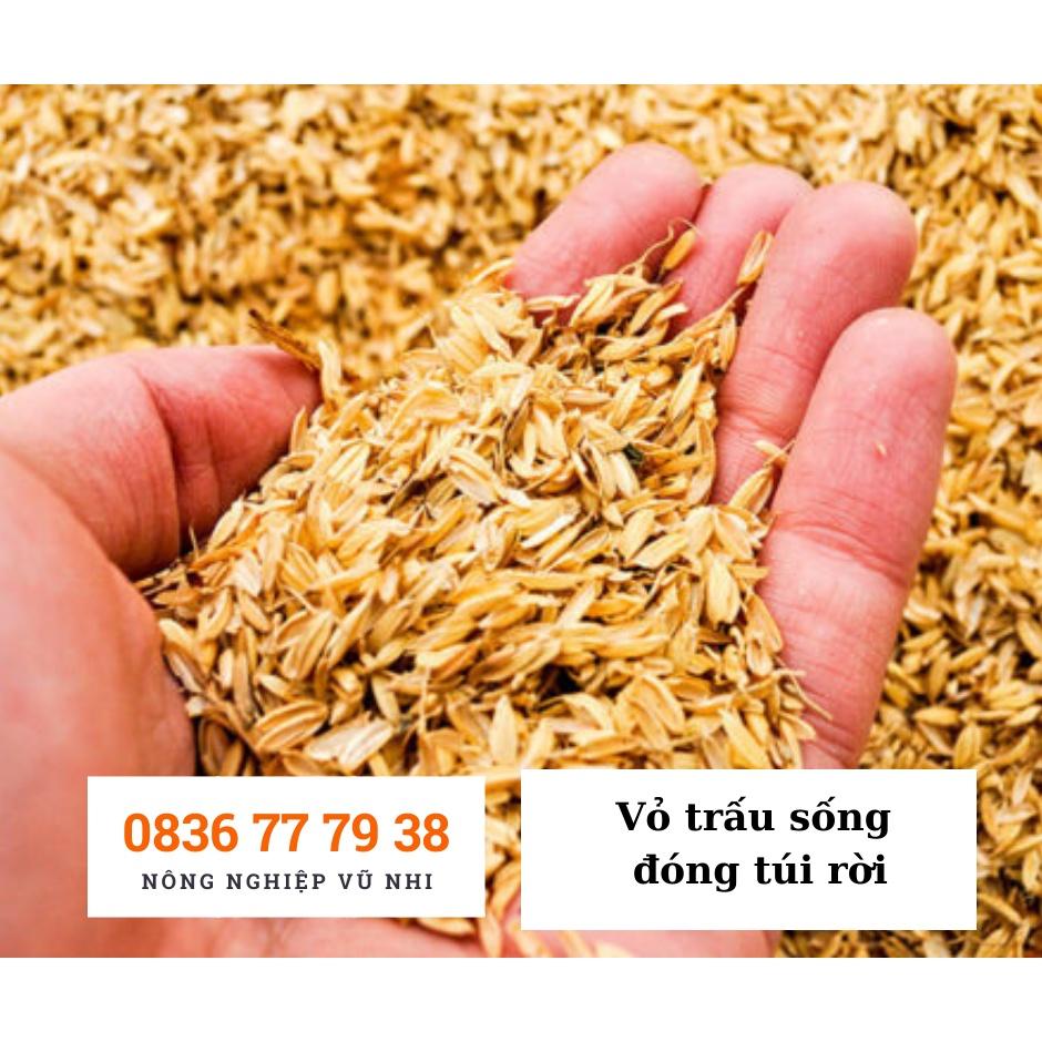 Giá Thể Vỏ Trấu Sống Trộn Đất Trồng cây ( đóng túi rời)- hatgiogn24h