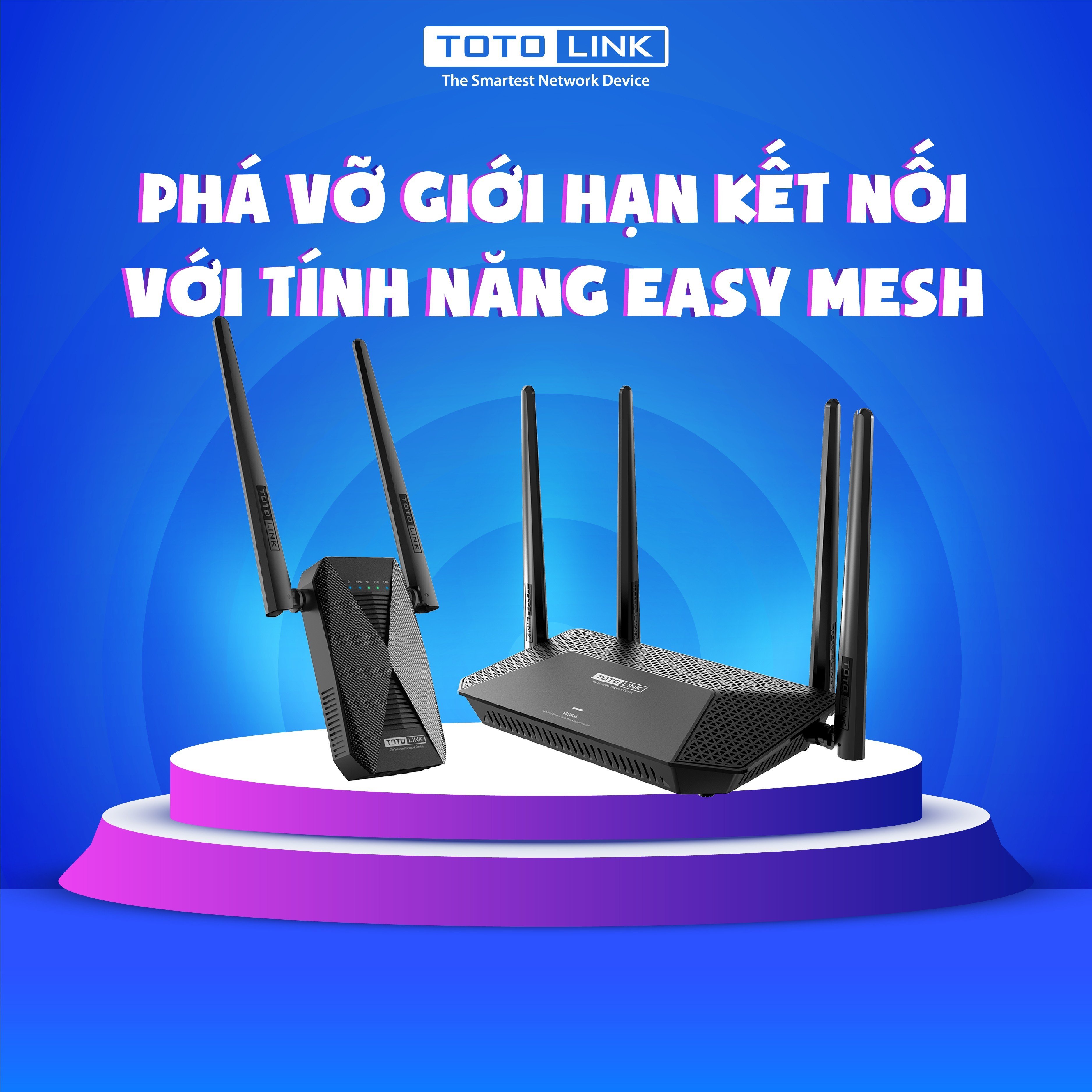 Combo EX1200T_V2 - Bộ mở rộng sóng Wi-Fi băng tần kép AC1200 và X2000R - Router Wi-Fi 6 băng tần kép Gigabit AX1500 Hàng chính hãng Totolink