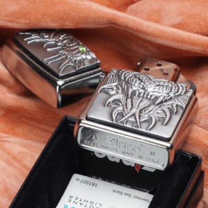 Bật Lửa Zippo Dragon Emblem Street Chrome Chính Hãng Usa