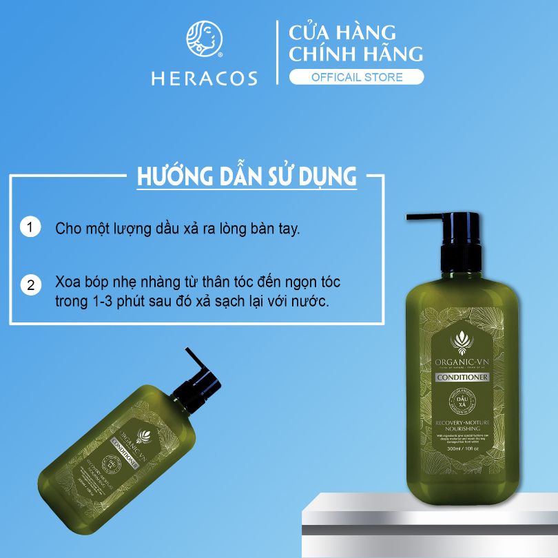 Dầu Xả Tóc Mềm Mượt Tóc, Giảm Khô Xơ Chẻ Ngọn, Dầu Xả Tóc HERACOS