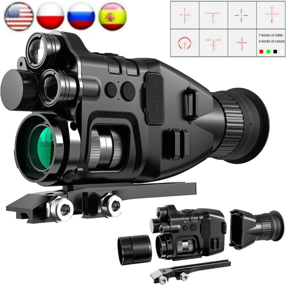Henbaker Night Vision Moncular Cy789 24x30 Night Vision Riflescope WiFi 1080p HD 850NM 940NM Máy ảnh hồng ngoại Hunting NV Recorder
