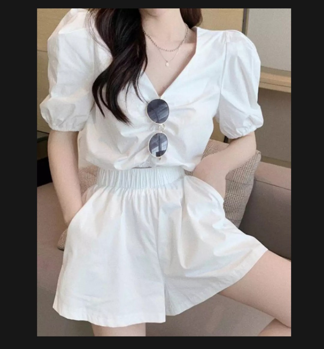 Set Bộ Áo Croptop Freesize Phong Cách Hàn Quốc