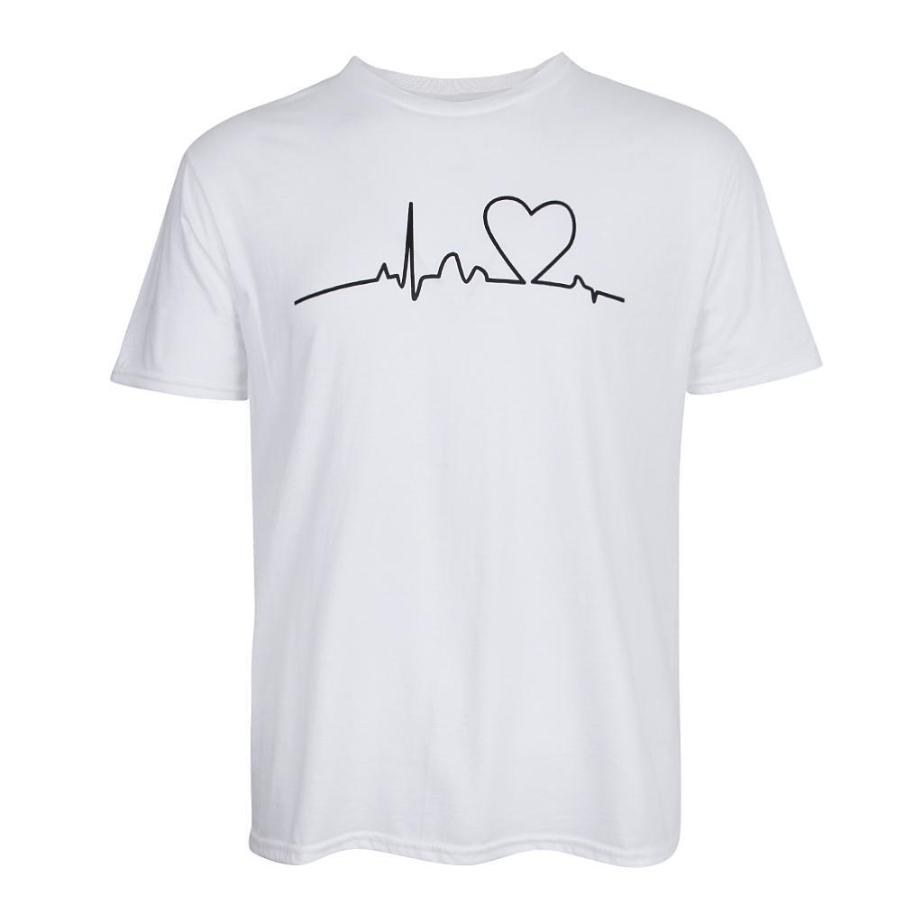 Casual Shirts Mens Summer Funny Printed Round Neck Tee Baseball T-shirt Tops