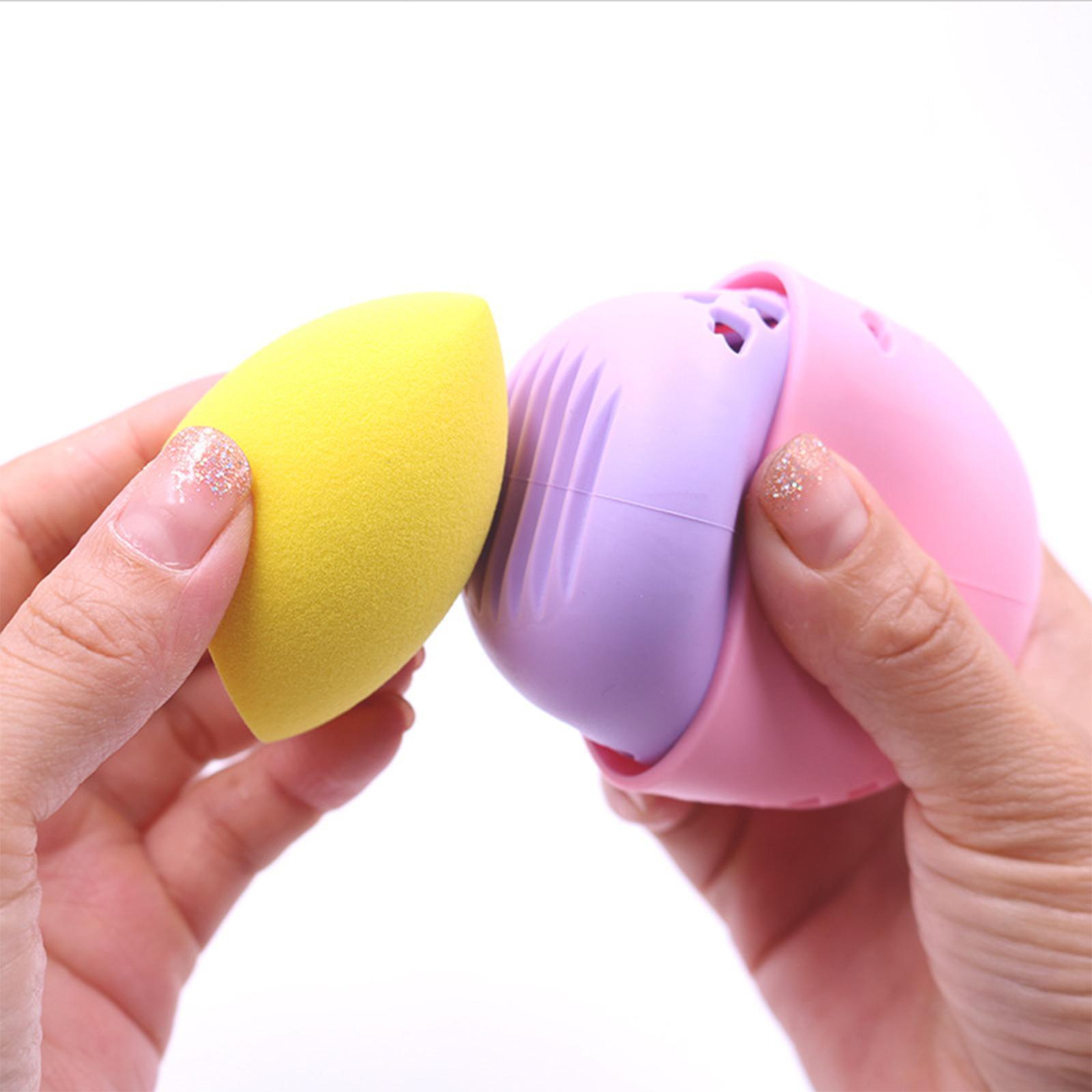 Make up Egg Storage Box Puff Container Travel Makeup Sponge Holder