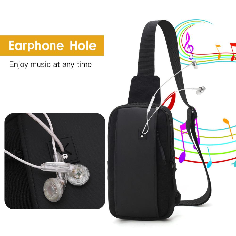 Sling Backpack for Men Women Lightweight Chest Bag Crossbody Shoulder Bag Daypack for Traveling Shopping Hiking