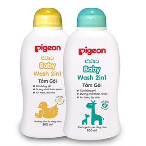 Tắm gội dịu nhẹ Pigeon hoa hướng dương 2in1 (200ml)