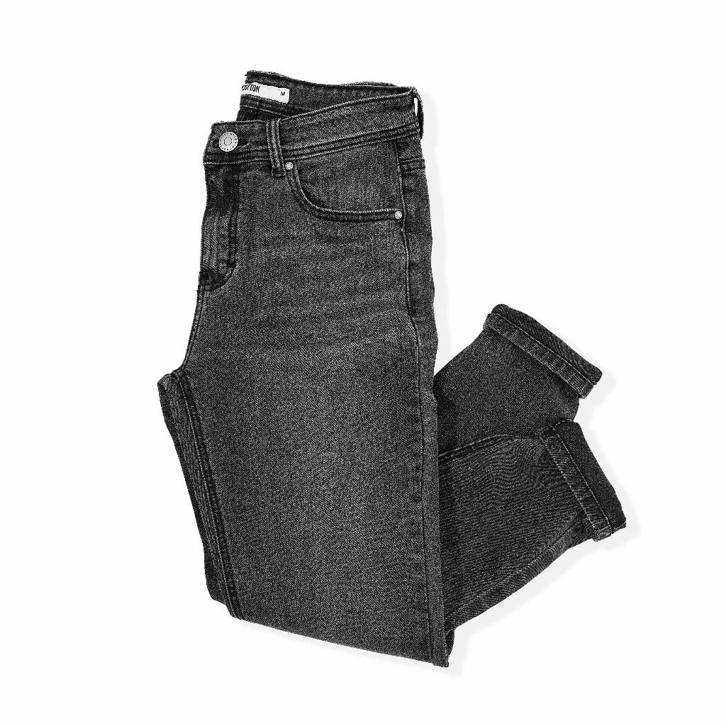 Quần Jean Dài Nam Màu Xanh Đậm BY COTTON Dark Grey 1022
