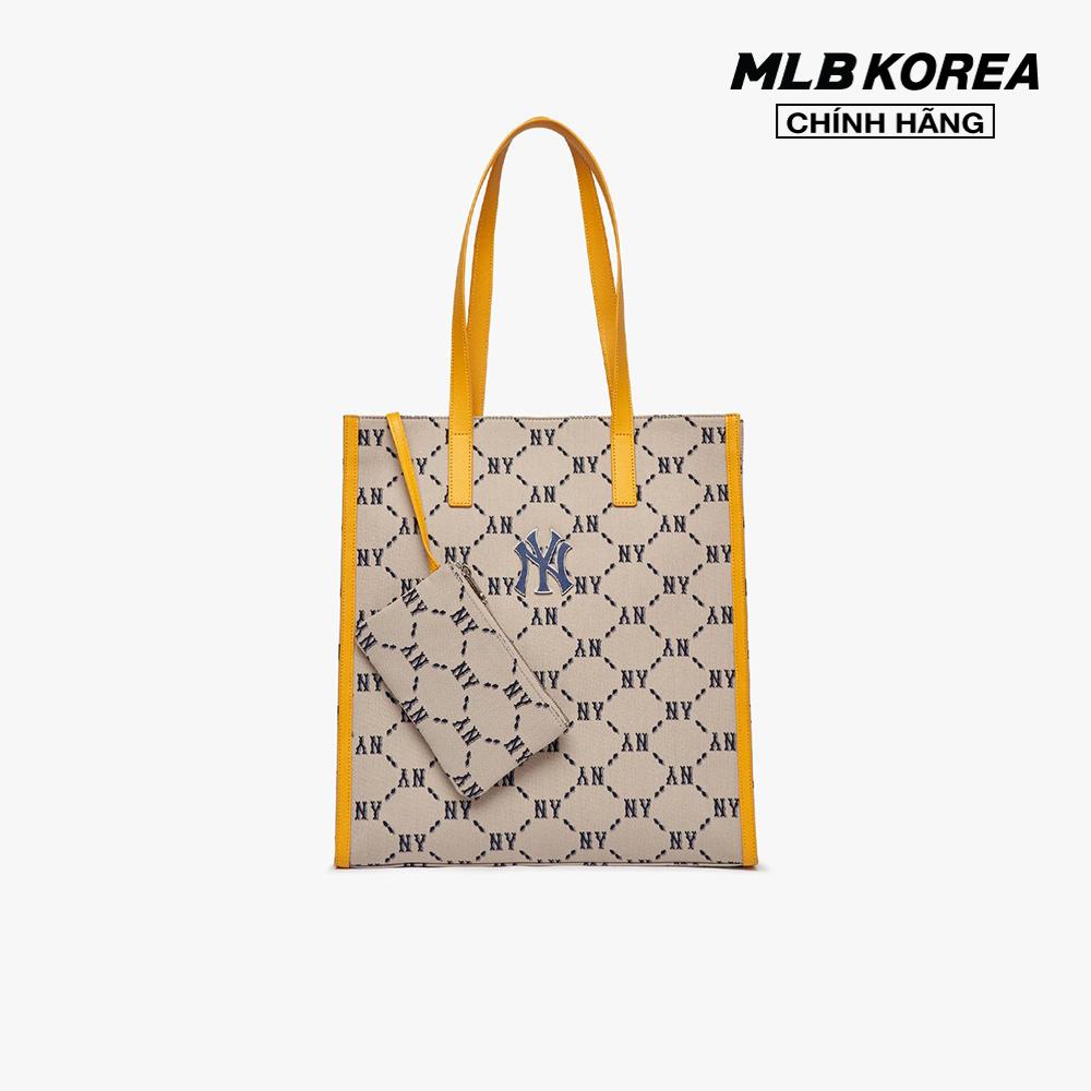 MLB - Túi tote chữ nhật Monogram Diamond Jacquard 3AORM012N