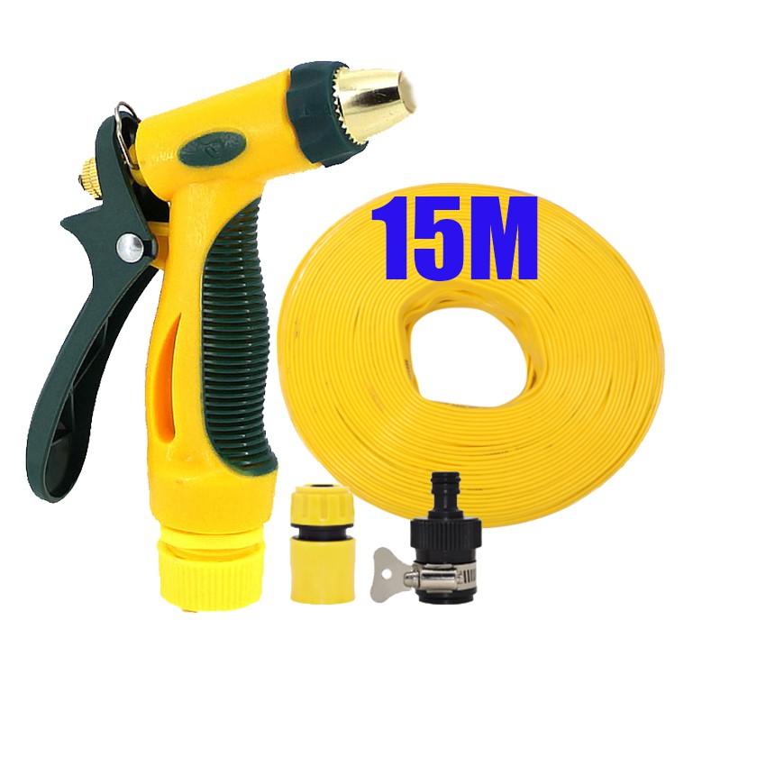 Bộ dây vòi xịt nước rửa xe,tưới cây tăng áp 3 lần 15m 206317