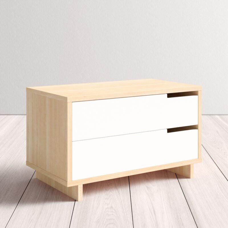 Tủ Đầu Giường SOHO-LIC 2 Ngăn Kéo / R80cm x D45cm x C48cm / Kệ Đầu Giường / Có Kèm Giấy Hướng Dẫn Lắp Ráp