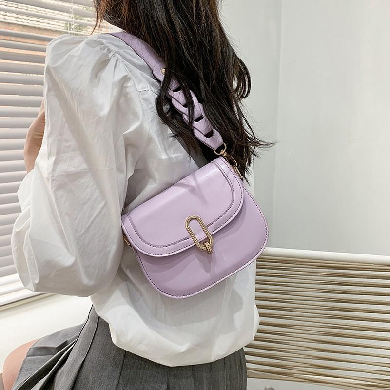 Spring and Summer Semi-Circular Saddle Bag Women's Personalized Shoulder Strap Shoulder Bag