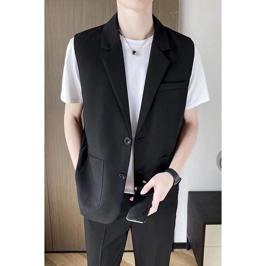 áo gile nam phong cách Hàn quốc siêu độc lạ, hàng thiết kế cao cấp, đơn giản mà sang trọng và năng động - N47