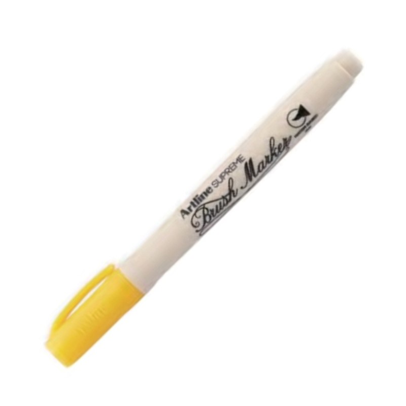 Bút Lông Kim Artline Supreme Brush Marker - Màu Vàng