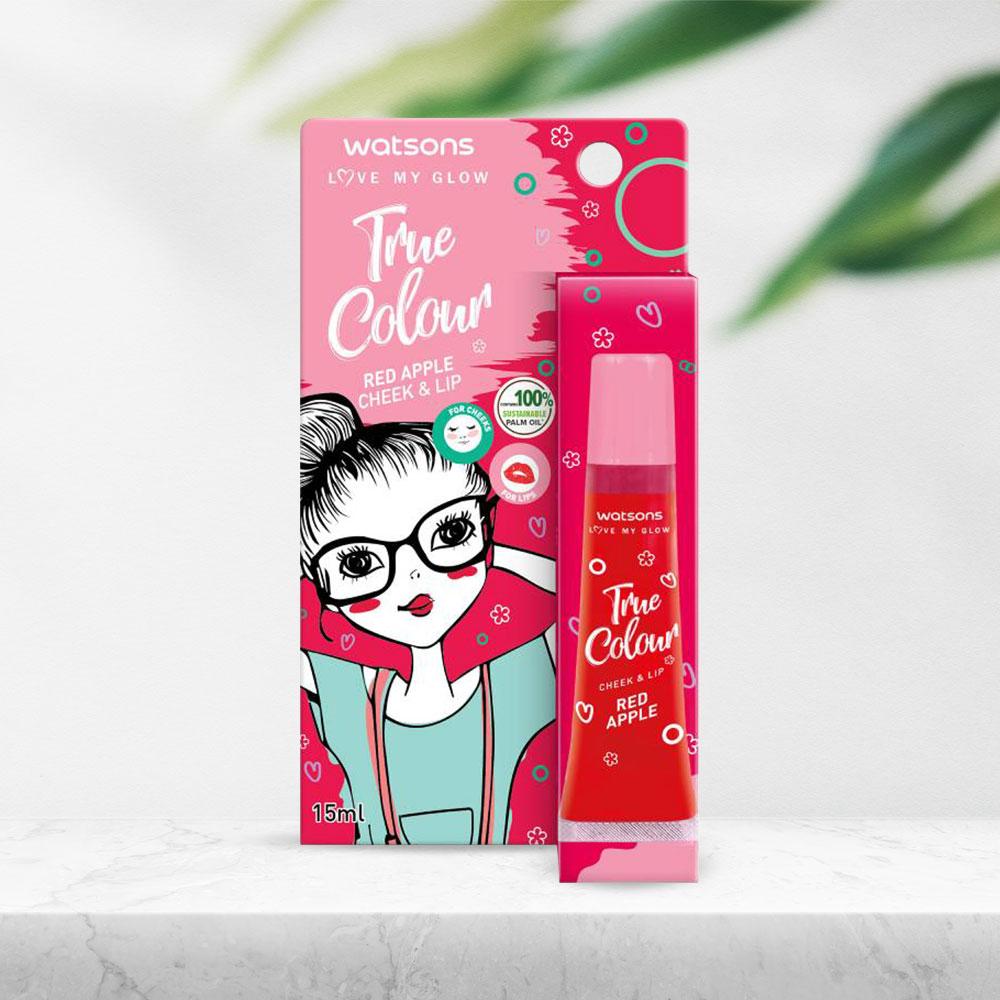 Son Dưỡng Có Màu Watsons Dành Cho Má Và Môi Red Apple 15ml