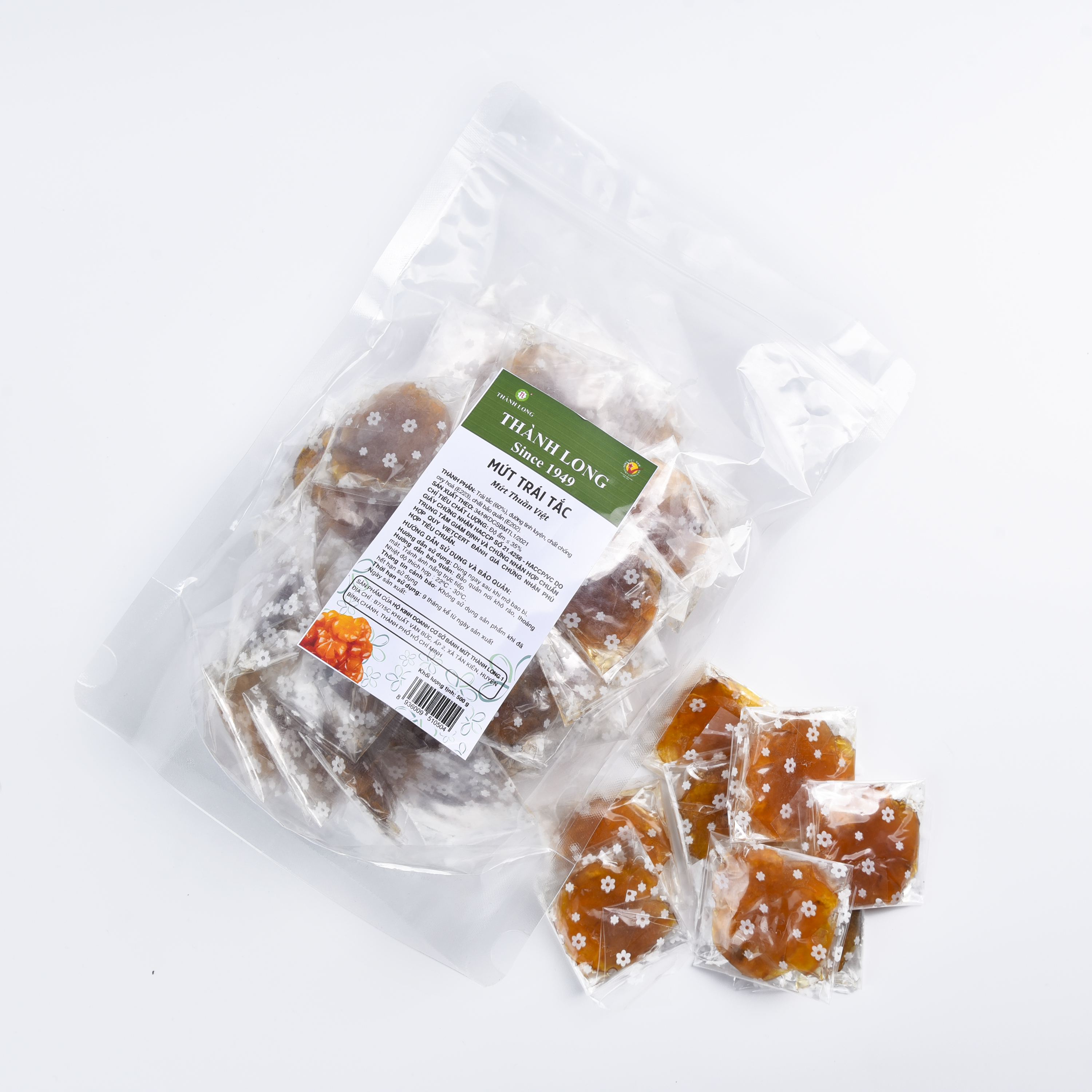 MỨT TRÁI TẮC THÀNH LONG 500G