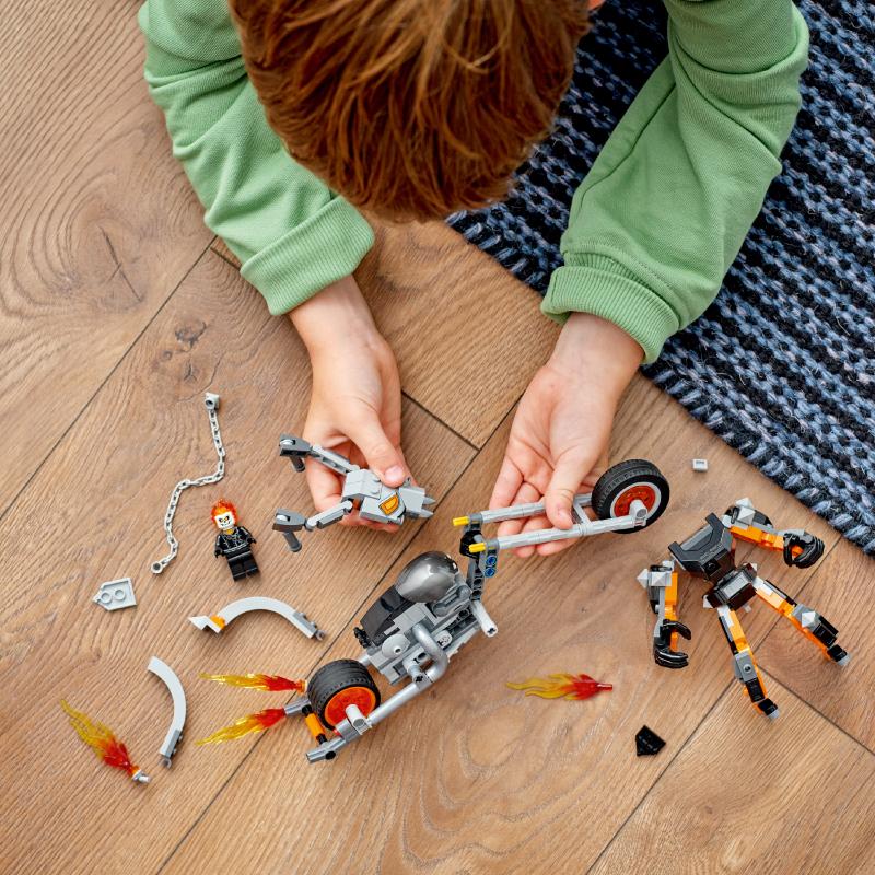 Đồ Chơi Lắp Ráp LEGO Superheores Xe Đua Mô Tô Của Ma Tốc Độ 76245