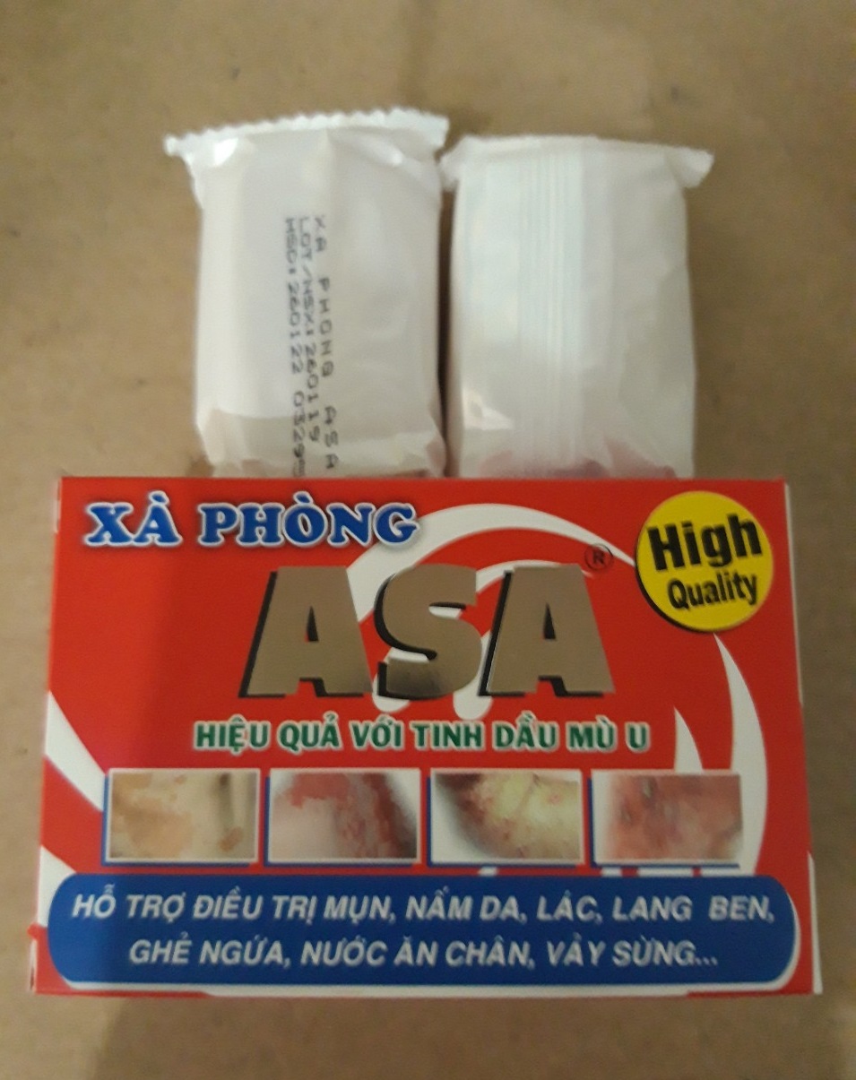 Xà bông tắm Asa 120g hỗ trợ diệt khuẩn gây mụn, nấm, lác và các bệnh ngoài da