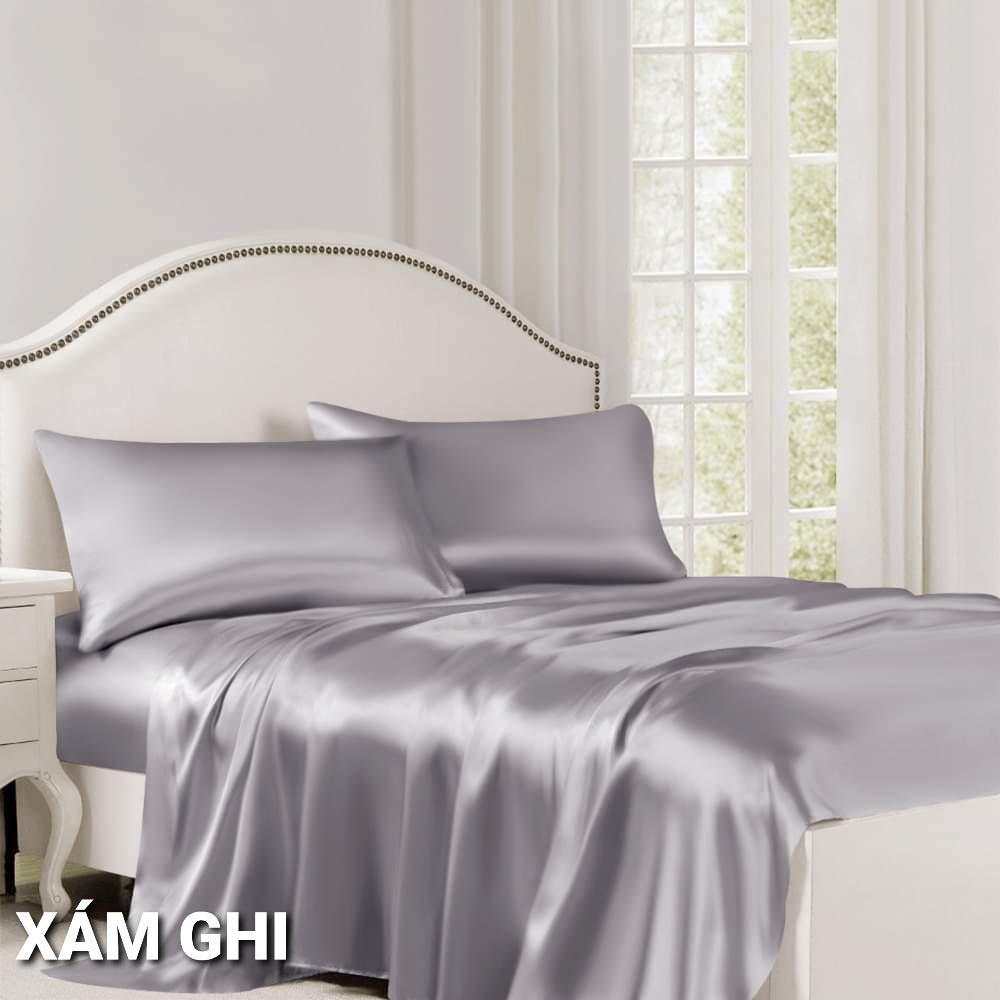 GIÁ SHOCK Ga phi lụa Thái Tuấn cao cấp loại 1, ga bọc nệm 1m6,1m8 , ga nệm bo chun phi lụa - NEMTOTBEDDING